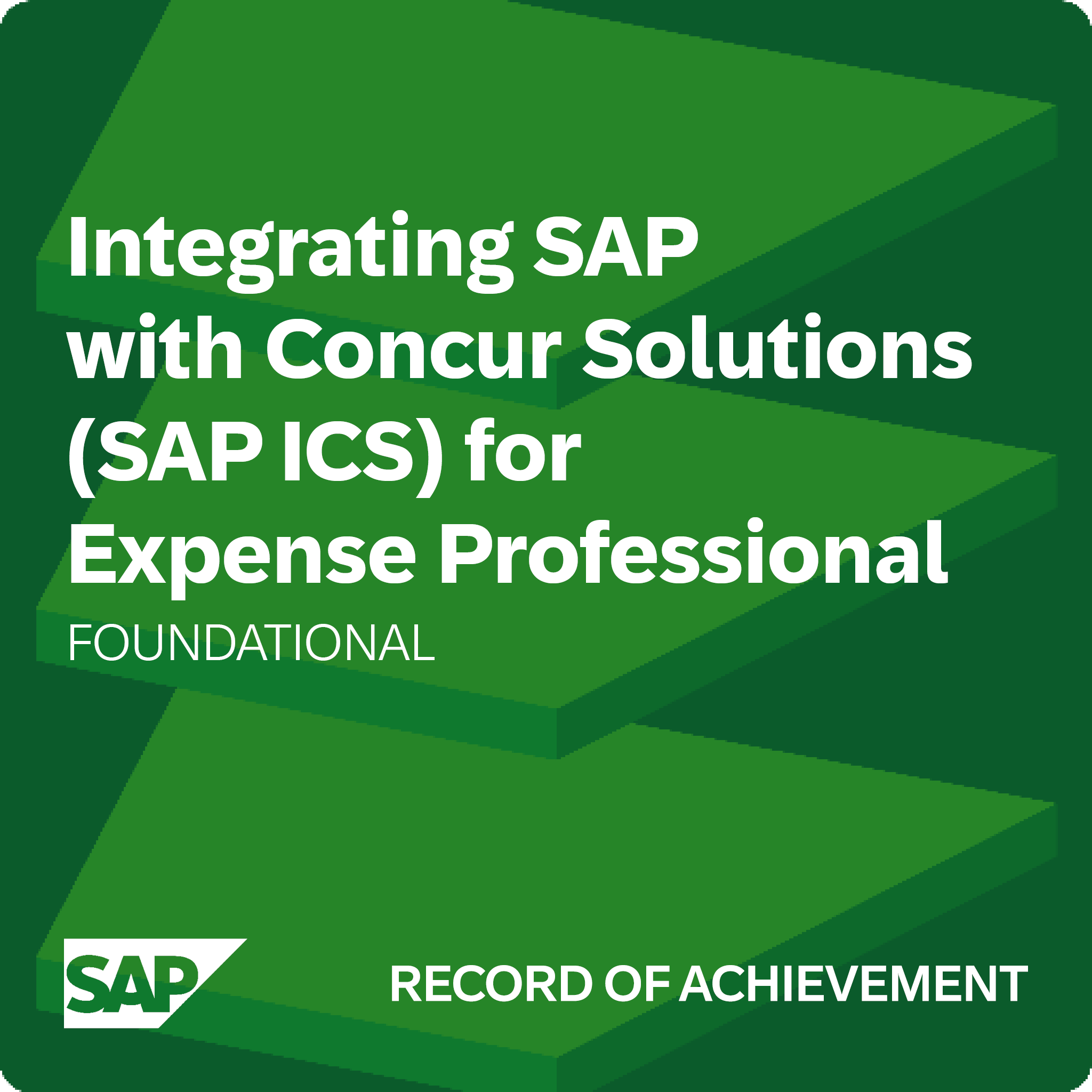 Integrating SAP with Concur Solutions (SAP ICS) for Expense Professional - Record of Achievement