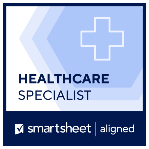 Smartsheet Aligned Healthcare Industry Specialist Credly