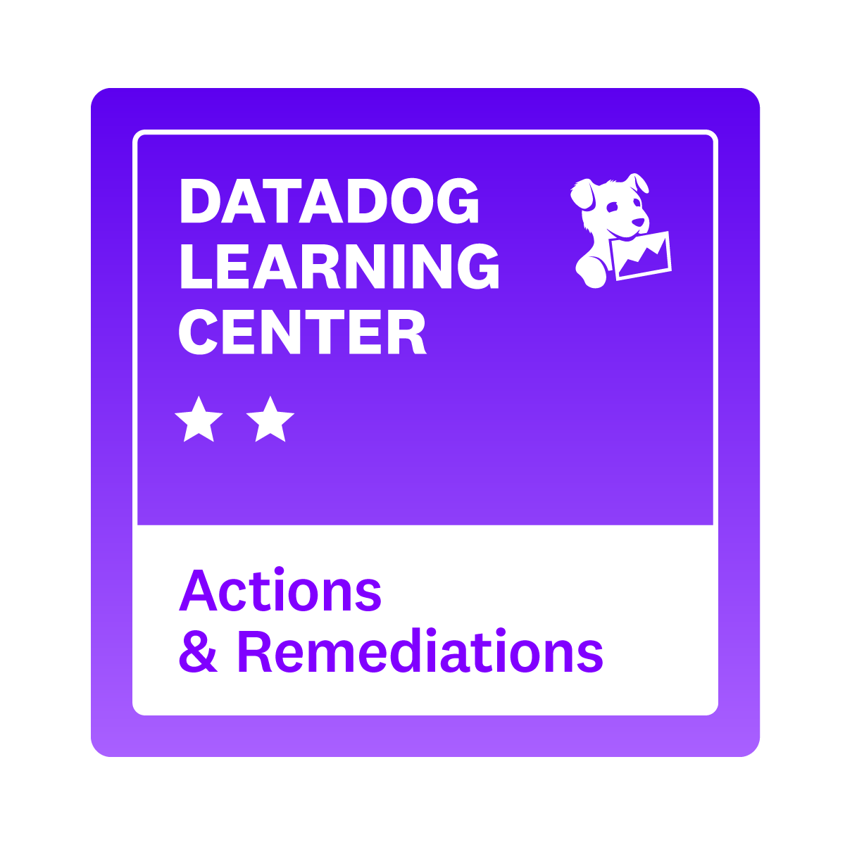 Actions & Remediations Learning Path
