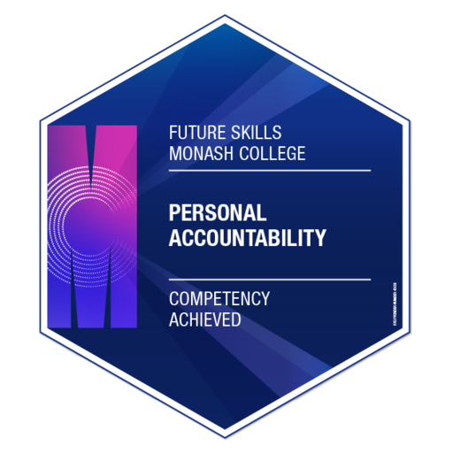 Personal Accountability Certification Microcredential - Credly