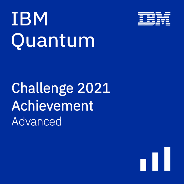 IBM Quantum Challenge 2021 Achievement - Advanced