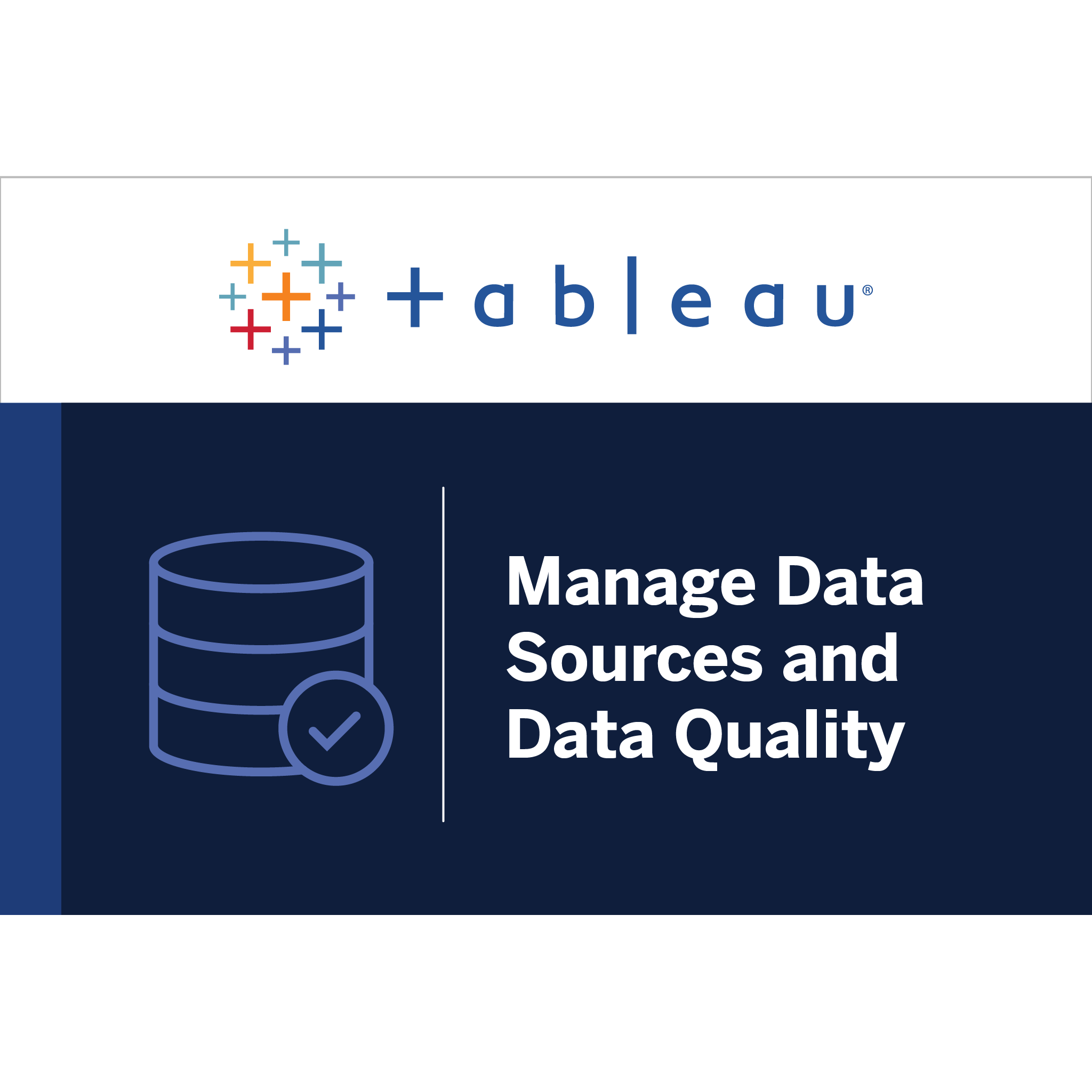 Manage Data Sources And Data Quality Credly
