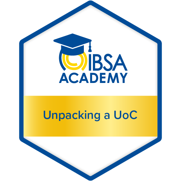 IBSA Academy: Unpacking a unit of competency