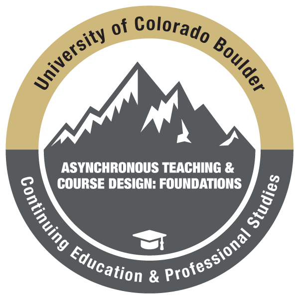 Asynchronous Teaching Course Design Foundations Credly