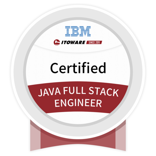 IBM · ITOWARE Java Full Stack Engineer - Credly