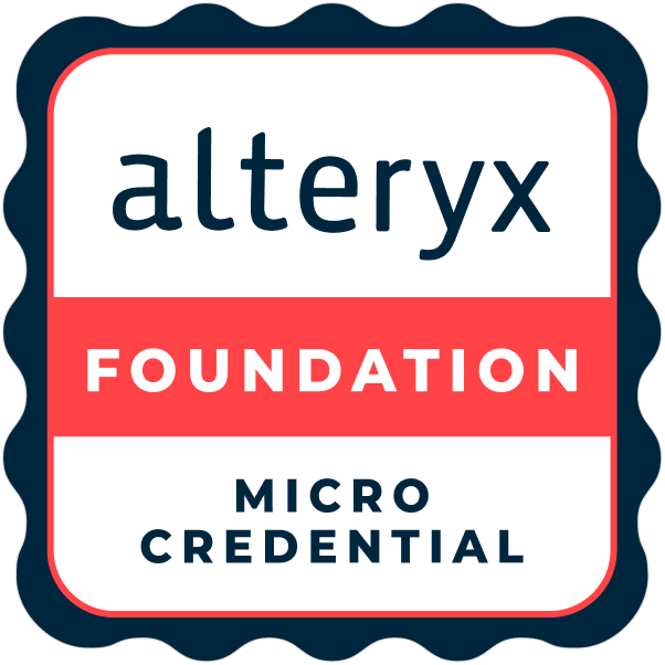 Alteryx Foundational Micro-Credential