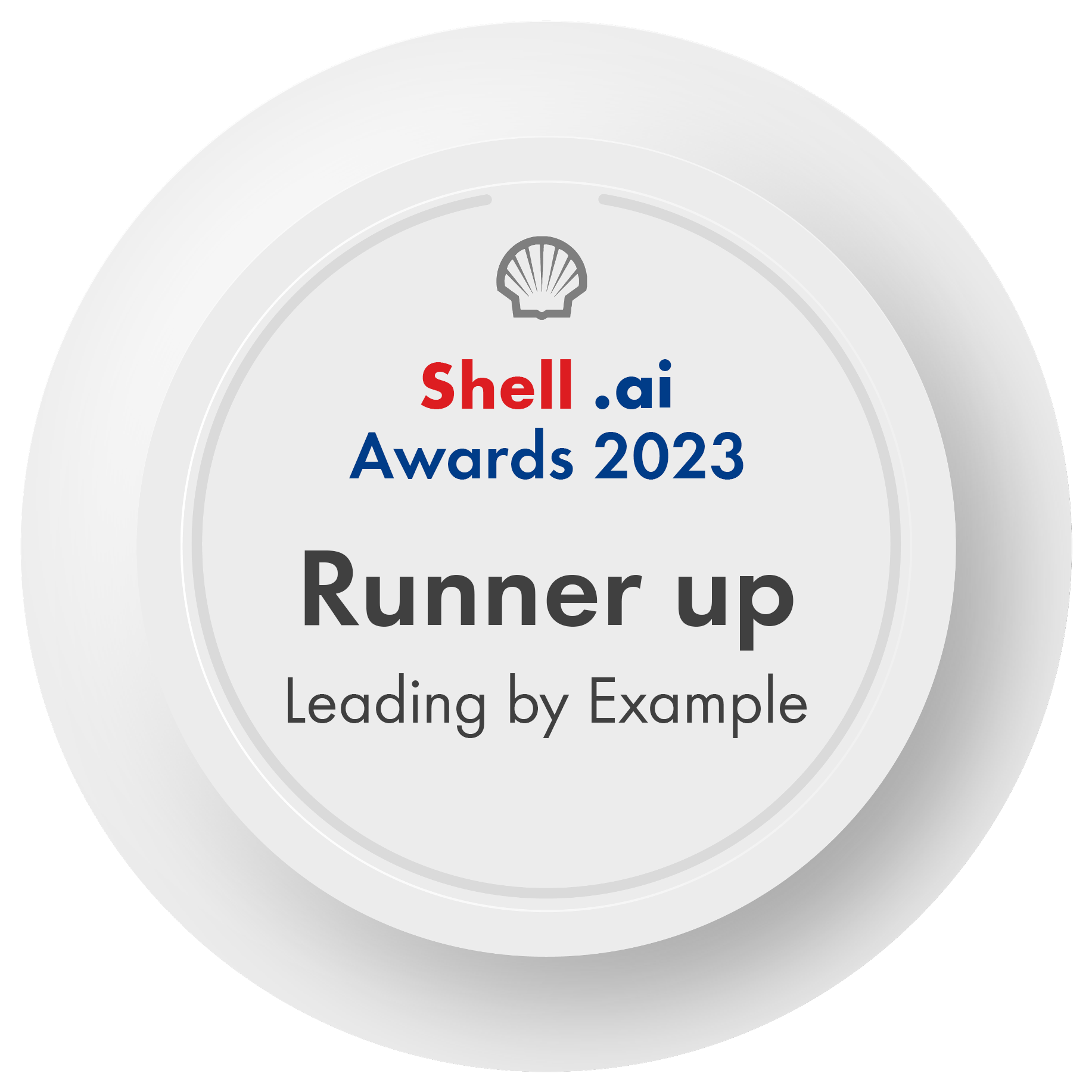 Shell.ai Awards 2023 Leading by Example Runner up Credly