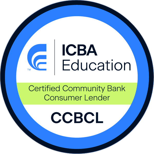 Certified Community Bank Consumer Lender (CCBCL)