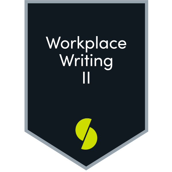 Workplace Writing II (ENG1020 - 2021a)
