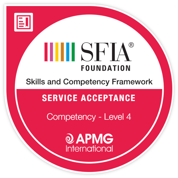 SFIA - Competency - Service acceptance (SEAC) - Level 4