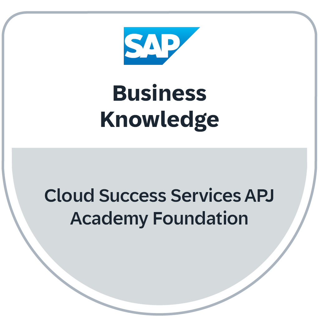 Business Knowledge - Cloud Success Services APJ Academy Foundation