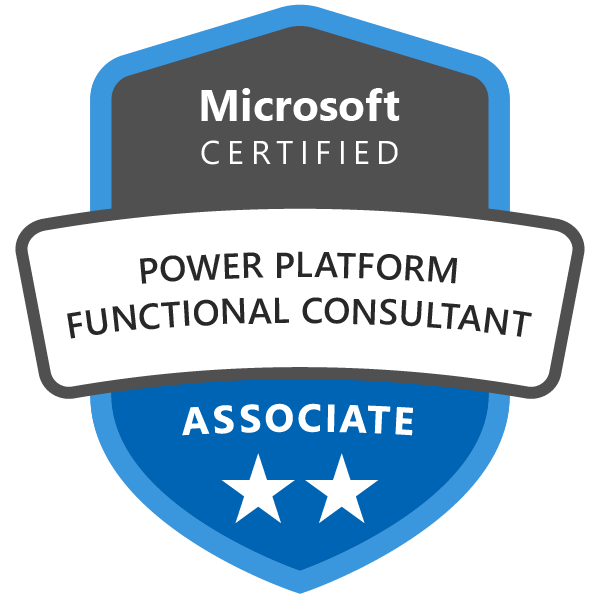 Microsoft Certified: Power Platform Functional Consultant Associate - Credly