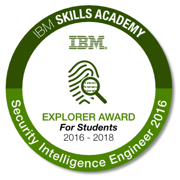 Security Intelligence Engineer - Explorer Award for Students 2016 - 2018