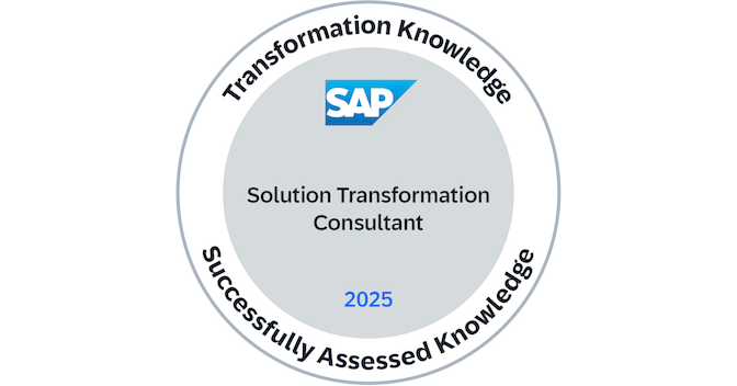 Transformation Knowledge 2025 - Solution Transformation Consultant - Credly