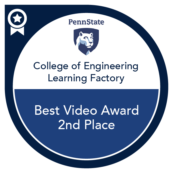 Best Video Award - 2nd Place