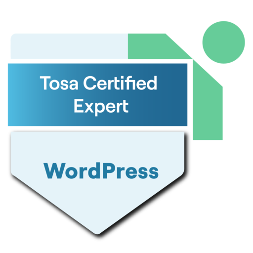 Tosa Certified User for WordPress - Expert Level - Credly
