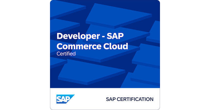 SAP Certified - Developer - SAP Commerce Cloud - Credly
