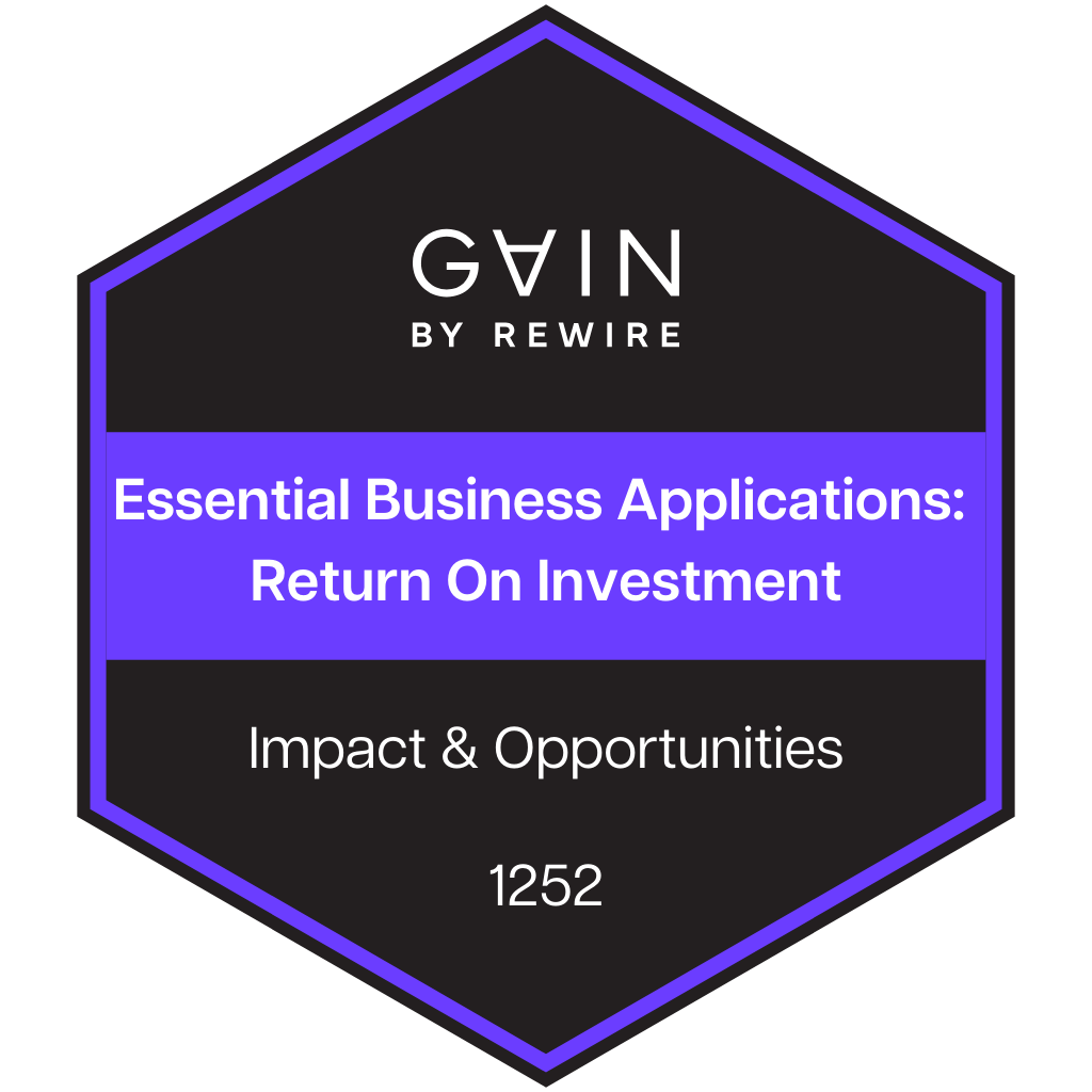1252 - Essential Business Applications: Return on Investment