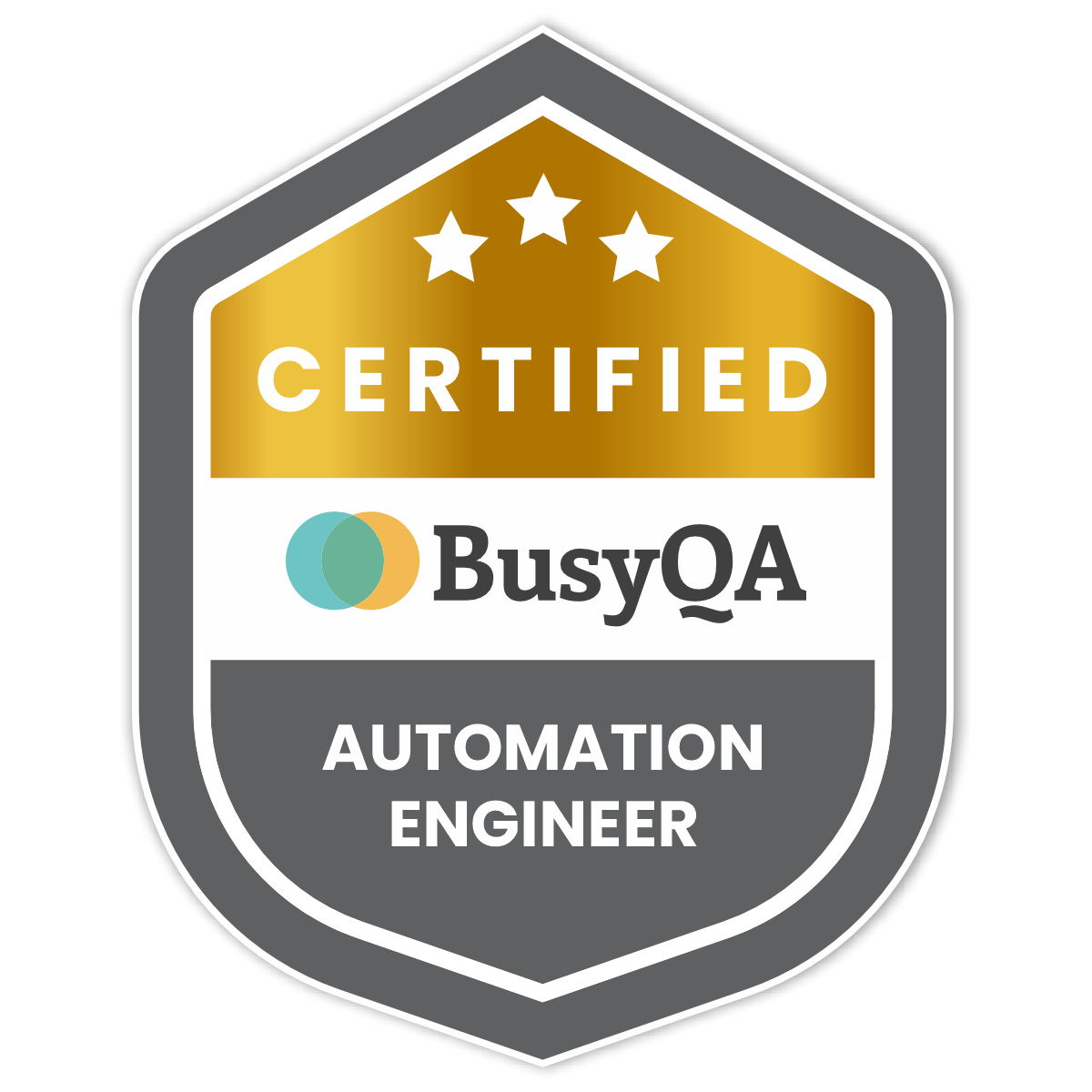 Automation QA Engineer Certificate