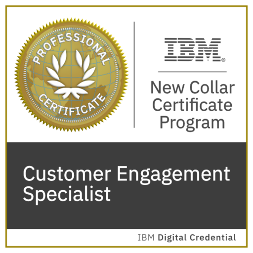 IBM New Collar: Customer Engagement Specialist - Credly