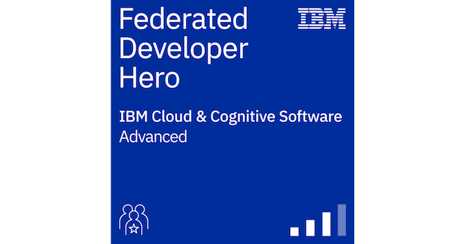 IBM Federated Developer Hero - Credly