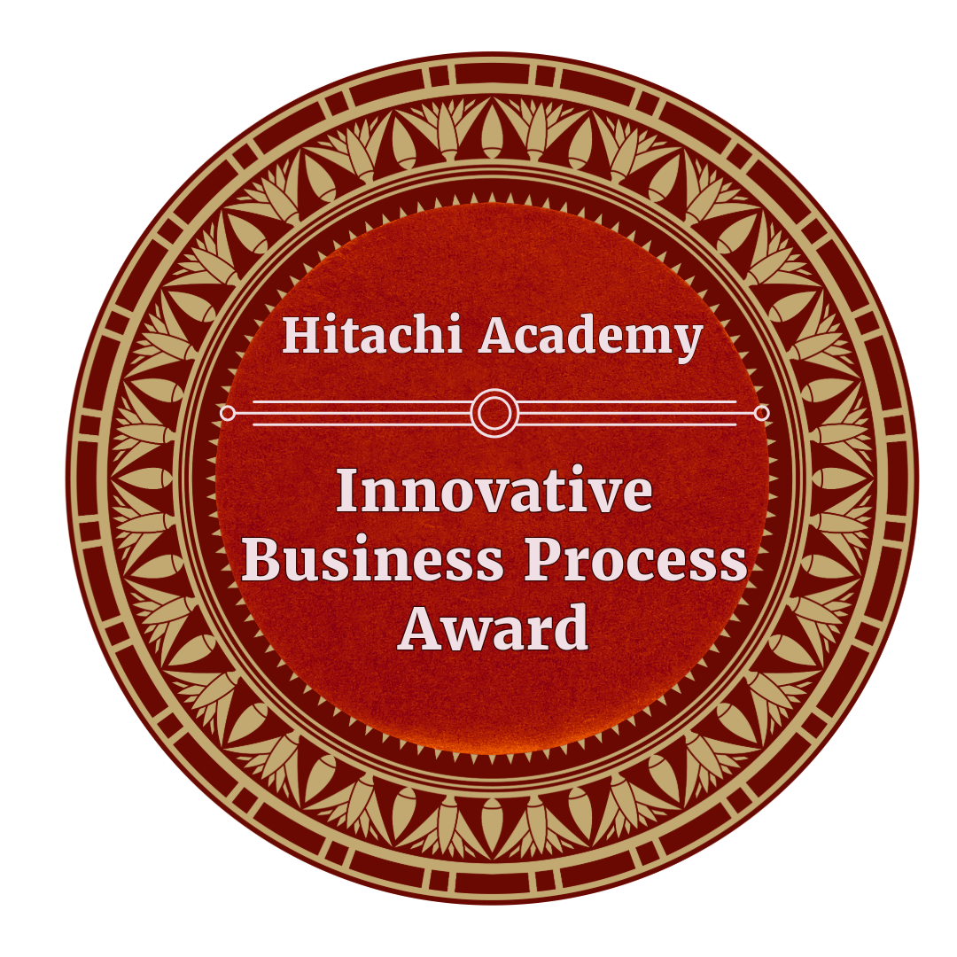 Innovative Business Process Award -Hitachi Academy(2023)- - Credly