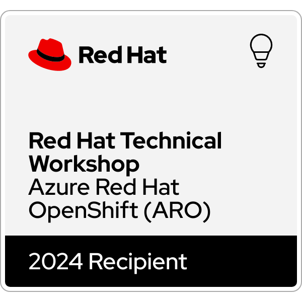 Red Hat Technical Azure Red Hat OpenShift (ARO) Credly