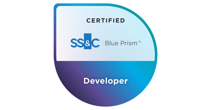 Blue Prism Certified Developer - Credly