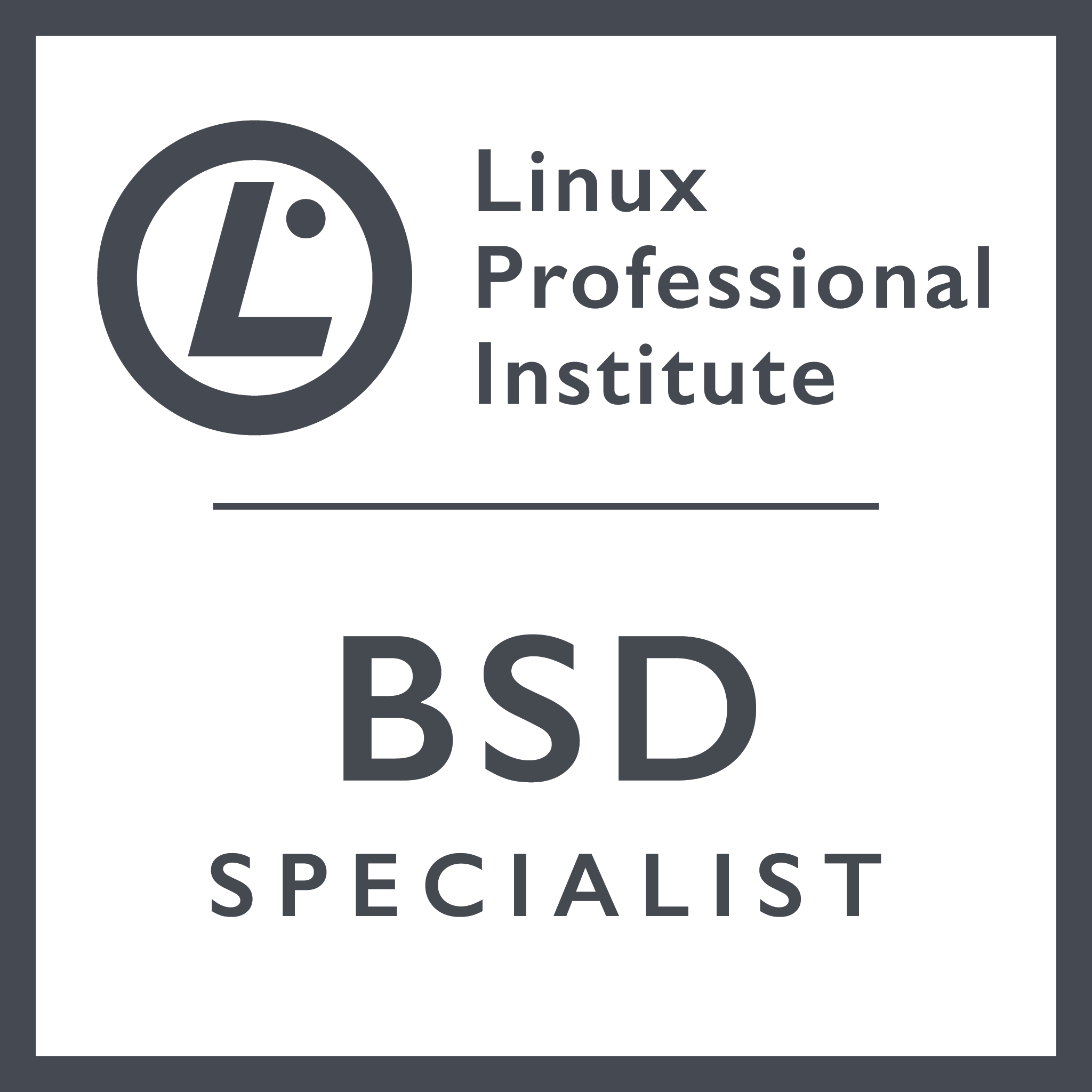 BSD Specialist Certification