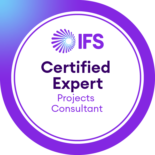 IFS Certified Expert - Projects Consultant (IFS Cloud)