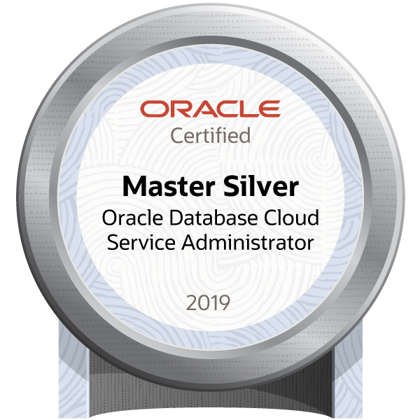 ORACLE MASTER Silver 2019 Oracle Database Cloud Service Administrator (Oracle Database Cloud Administrator 2019 Certified Associate) - JPN