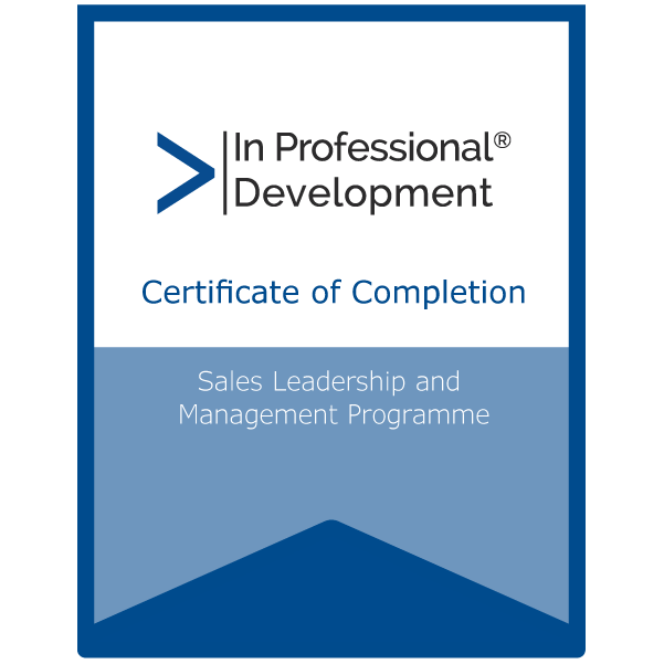 Sales Leadership and Management Programme - CMI Level 5
