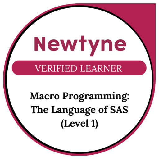 Macro Programming : The Language of SAS (Level 1) - Credly
