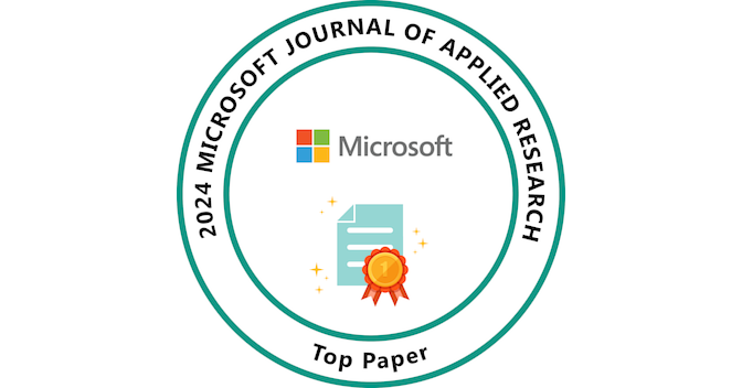 2024 Microsoft Journal of Applied Research Top Paper - Credly