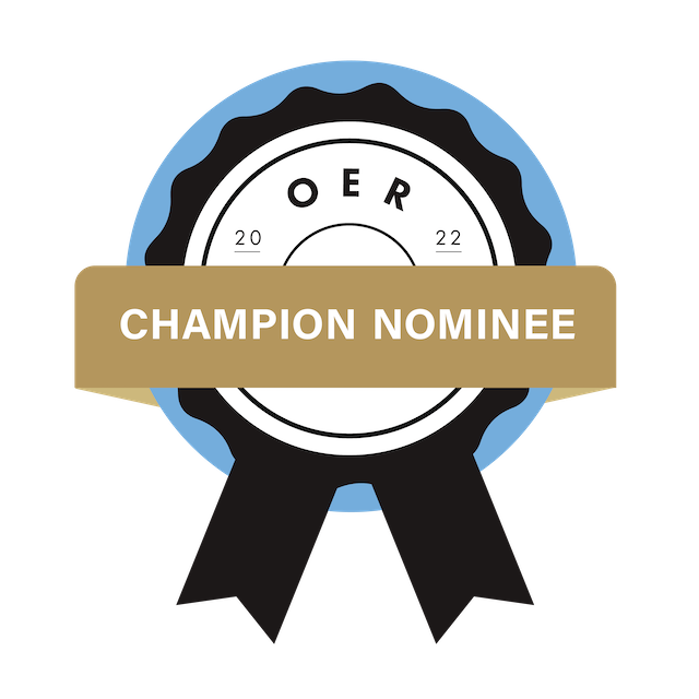 OER 2022 Champion Nominee Badge