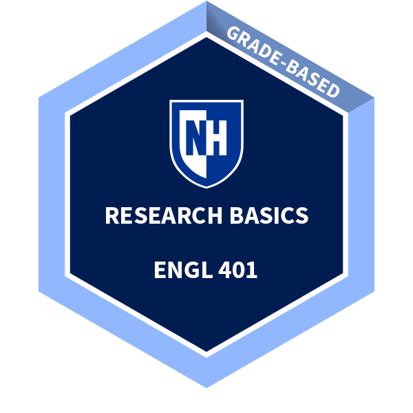 English 401 Research Starter Badge