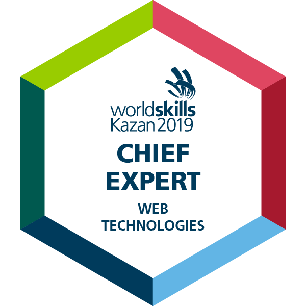 WorldSkills Kazan 2019 - Chief Expert - Web Technologies - Credly