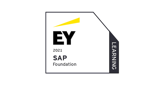 EY SAP - Foundation - Learning (2021) - Credly