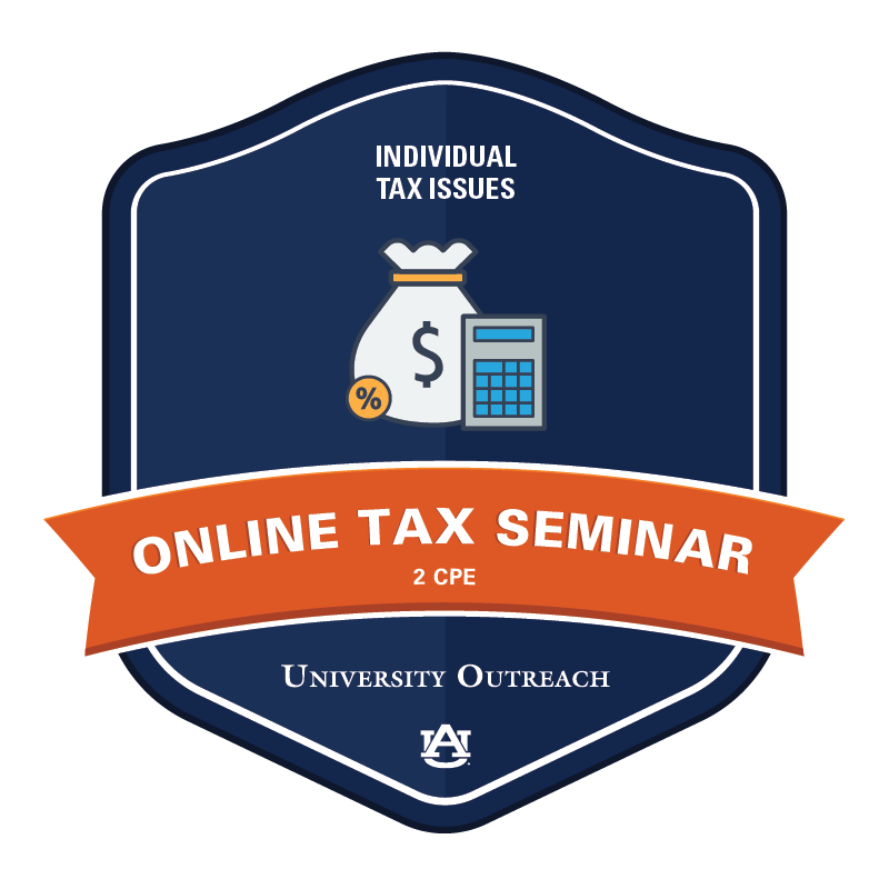 Online Tax Seminar: Individual Tax Issues - 2 CPE