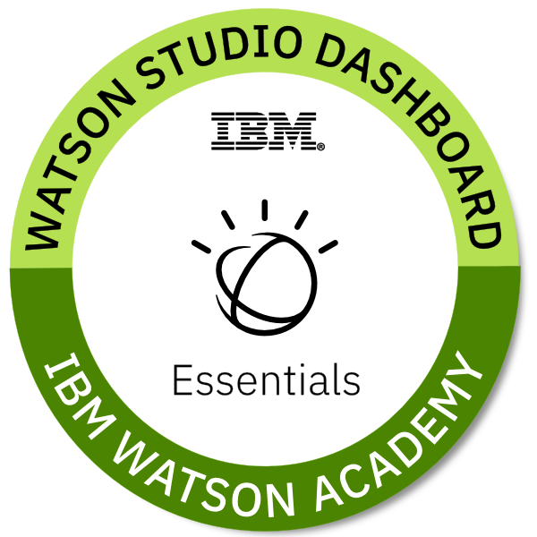 IBM Watson Studio Dashboard Essentials