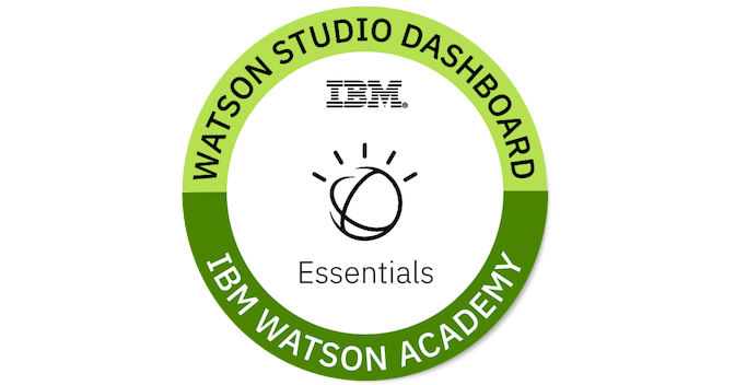 IBM Watson Studio Dashboard Essentials - Credly