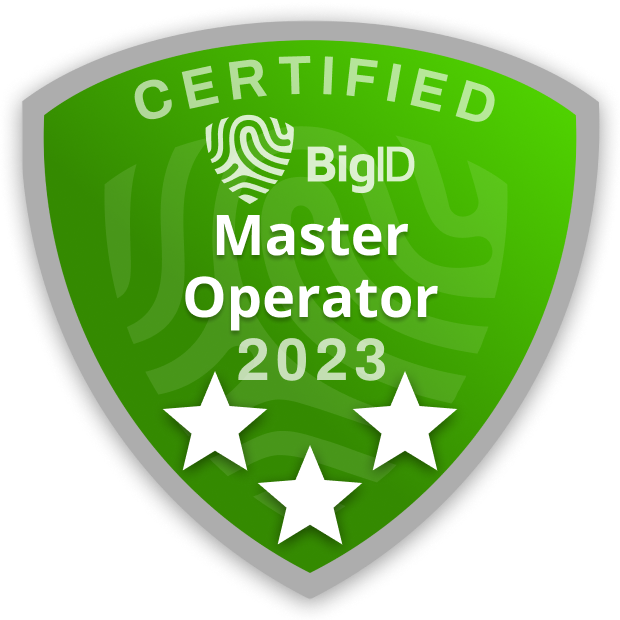 Certified BigID Master Operator