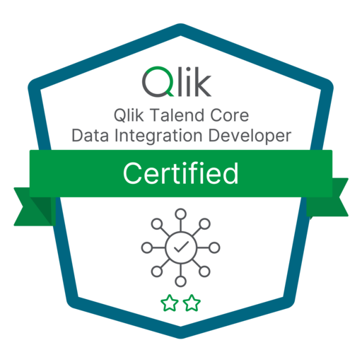 Qlik Talend Core Data Integration Certified Developer - Credly