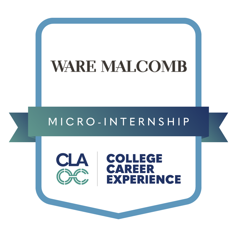 CLAOC College Micro-Internship @ Ware Malcomb