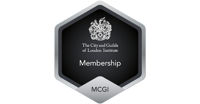 Membership (MCGI) of the City and Guilds of London Institute - Credly