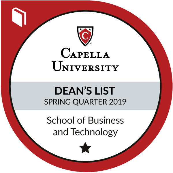 Dean's List - School of Business and Technology - Spring 2019