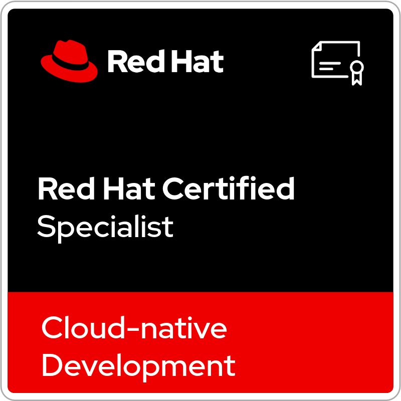 Red Hat Certified Specialist in Cloud-native Development