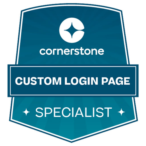 Cornerstone Custom Login Page Specialist - Credly