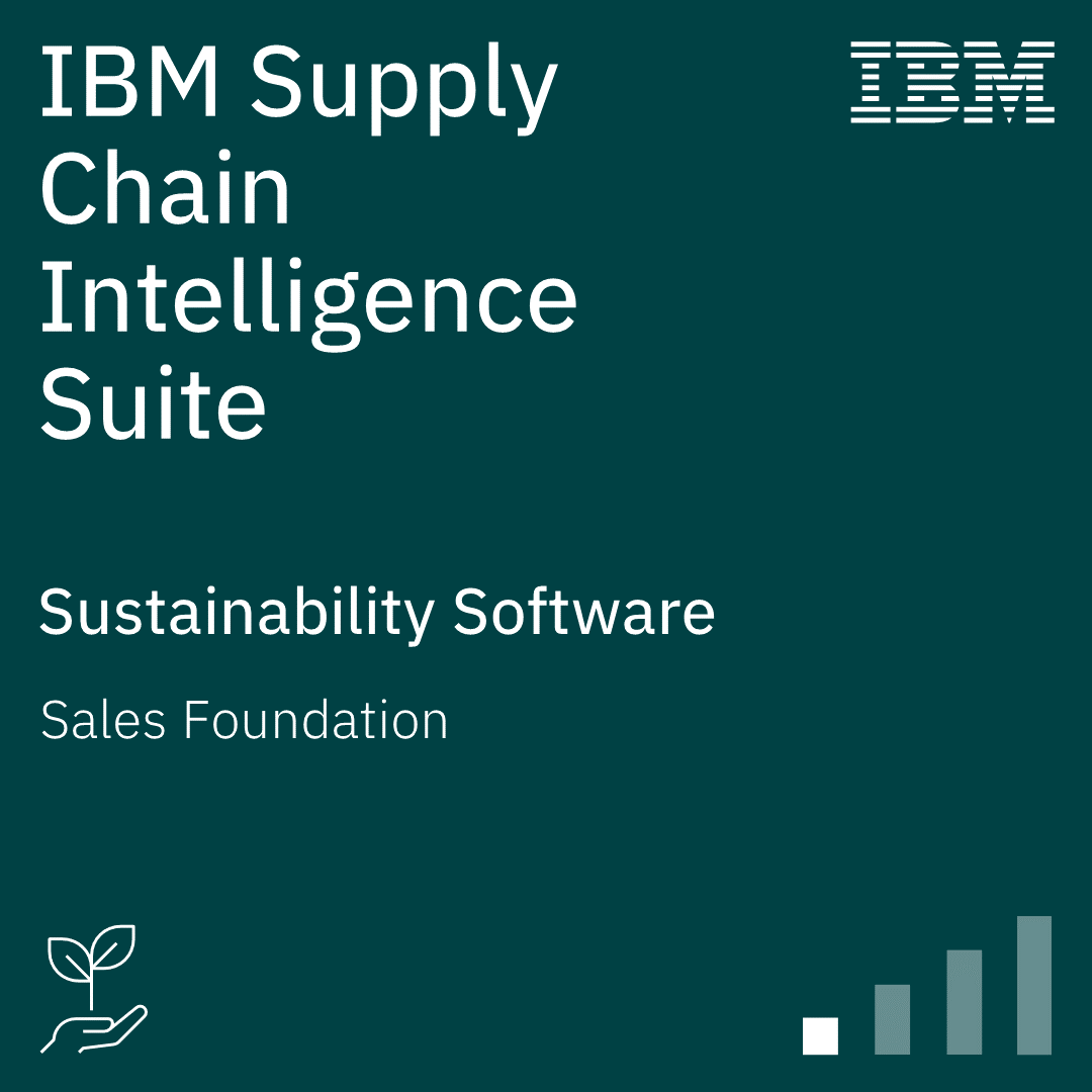 IBM Supply Chain Intelligence Suite Sales Foundation