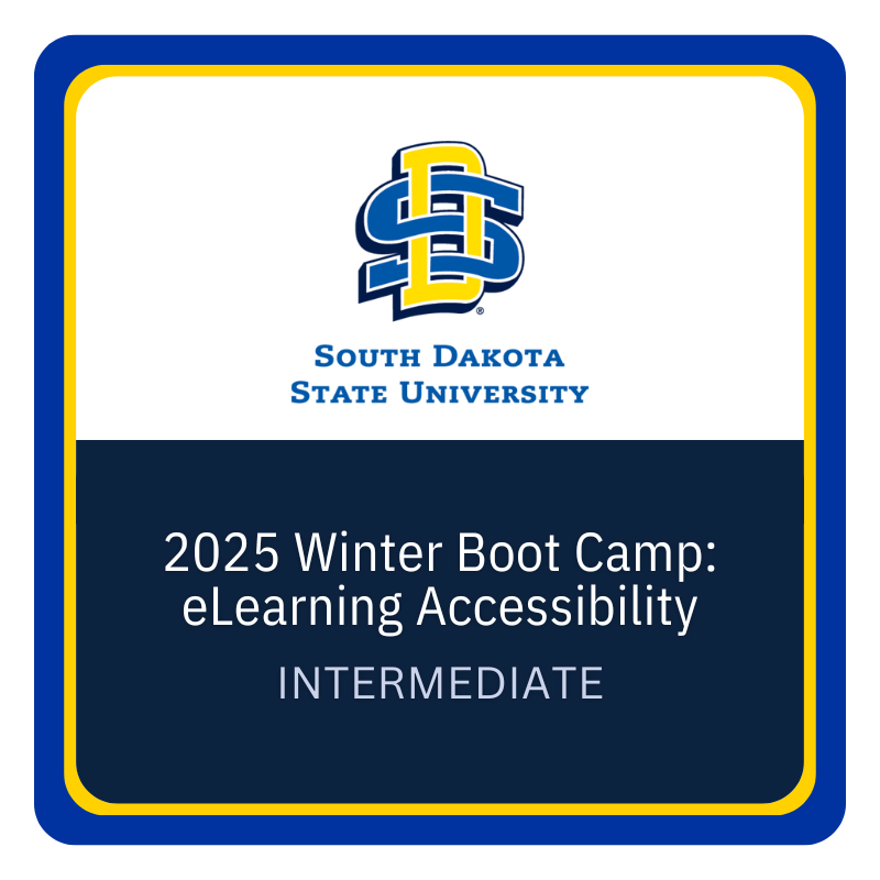 2025 Winter Boot Camp: eLearning Accessibility
